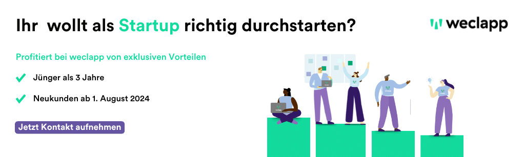 Das exklusive Startup-Programm von weclapp nutzen