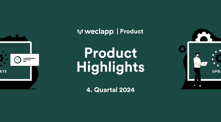 Beitragsbild weclapp Product Highlights Q4 2024