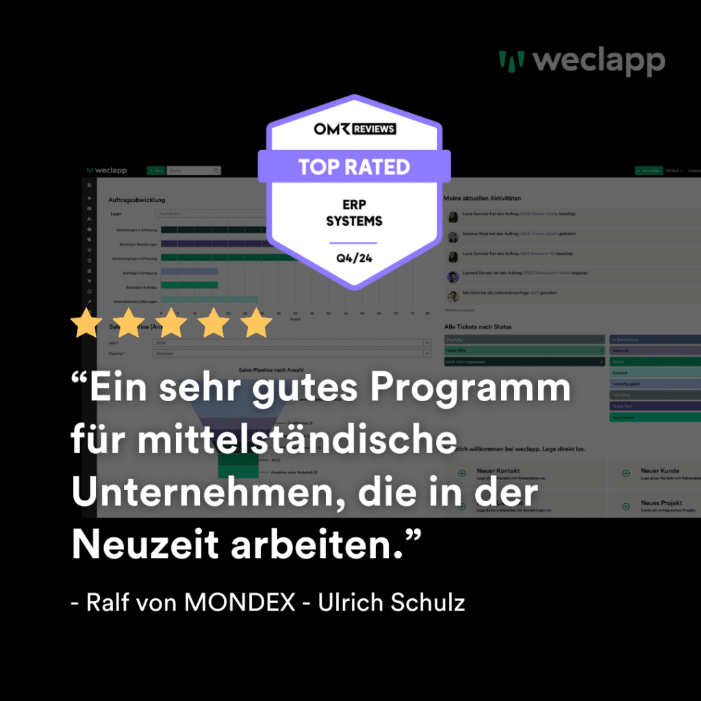 OMR Review über weclapp