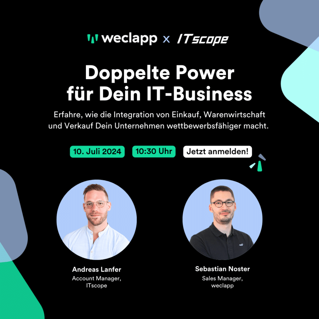 weclapp Webinar weclapp x IT Scope